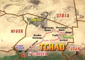 cartina tchad